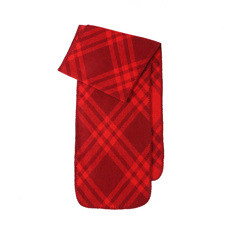 Шал за жени, ретро каре, Korean-style, warp knit, полиестер над 96%, запазва топлината, зимен стил