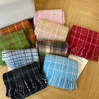 Veliki šal od Angora vune – Plain Weave, toplinski i prašinu otporan, zima, KT002