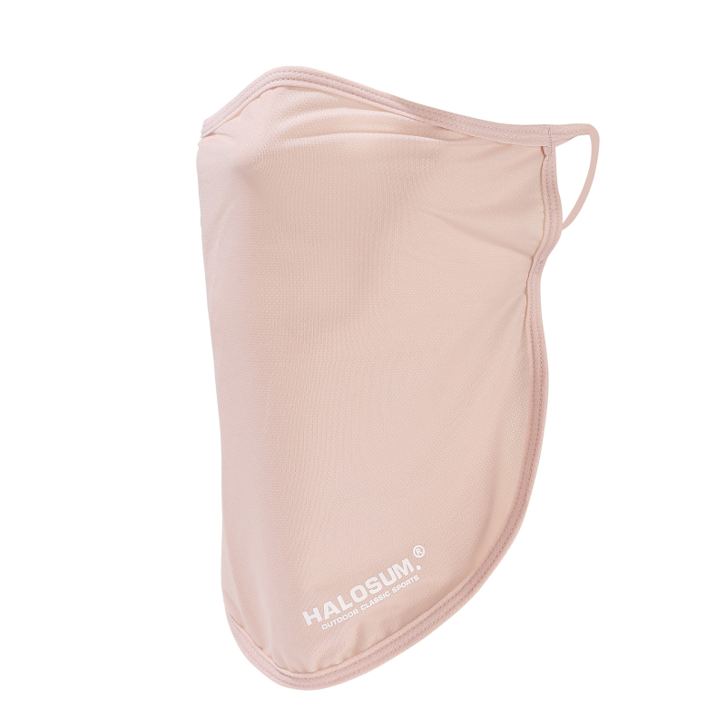 Ljetna maska za zaštitu od sunca s ušnim remenčićima i produženim jednostranim veoom, prozračna, UV zaštita; materijal: 84% najlon, 16% spandex; sladak stil, djelomično pokriven