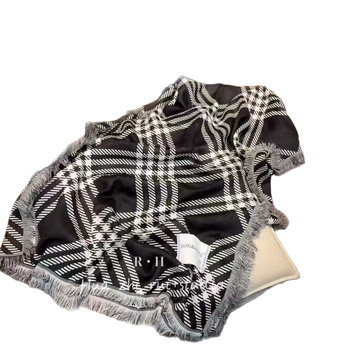 Шал от rayon, warp-knitted плат, каре шарка, запазва топлината, четири сезона