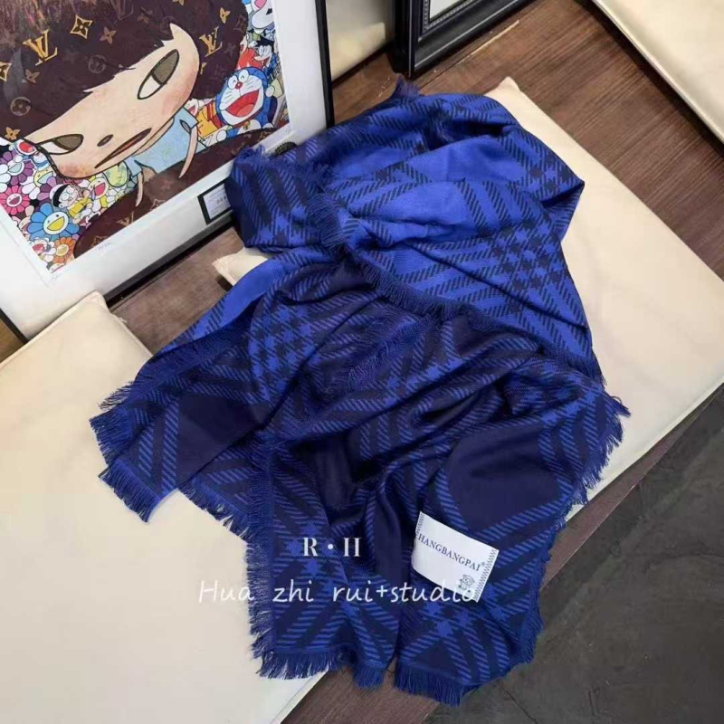 Шал от rayon, warp-knitted плат, каре шарка, запазва топлината, четири сезона