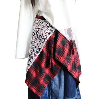 Bērnu hip-hop deju aksesuārs ar mežģīņu ievietojumu un neregulāru retro rakstu lentēm (Materiāls: poliesters; Stils: literārais retro; Forma: konstelācija; Apstrādes tehnoloģija: eļļa; Izlaiduma gads/sezona: 2021. vasara)