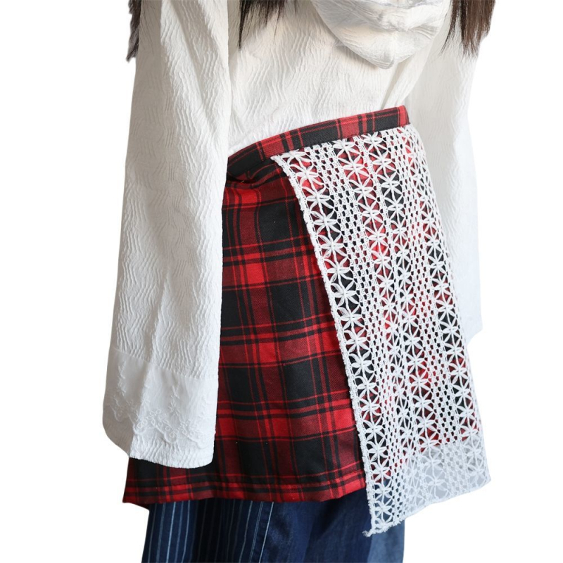 Bērnu hip-hop deju aksesuārs ar mežģīņu ievietojumu un neregulāru retro rakstu lentēm (Materiāls: poliesters; Stils: literārais retro; Forma: konstelācija; Apstrādes tehnoloģija: eļļa; Izlaiduma gads/sezona: 2021. vasara)