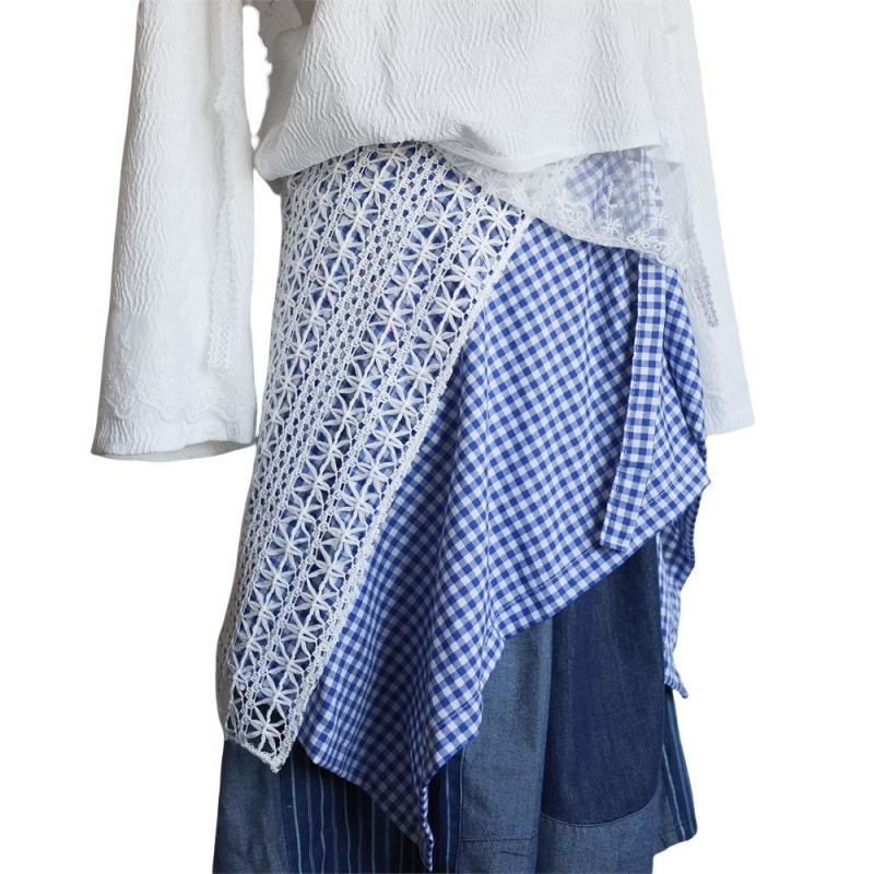 Bērnu hip-hop deju aksesuārs ar mežģīņu ievietojumu un neregulāru retro rakstu lentēm (Materiāls: poliesters; Stils: literārais retro; Forma: konstelācija; Apstrādes tehnoloģija: eļļa; Izlaiduma gads/sezona: 2021. vasara)