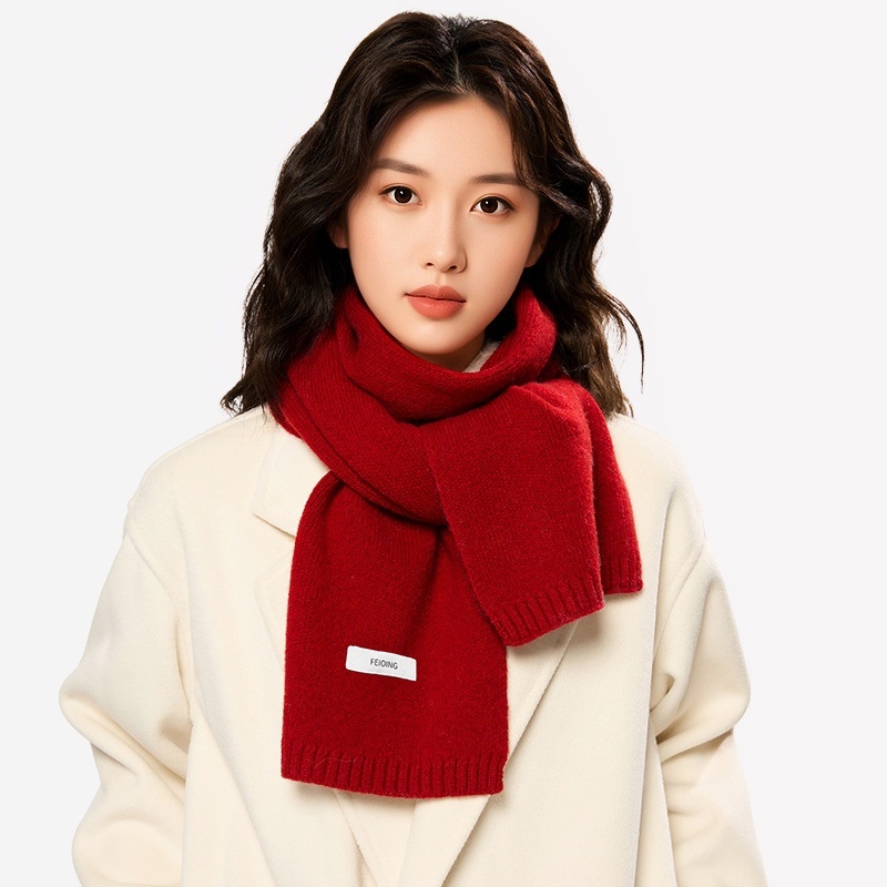 Pleteni zimski šal za parove – warp-knit Arctic fleece, topao, svestran, opća duljina
