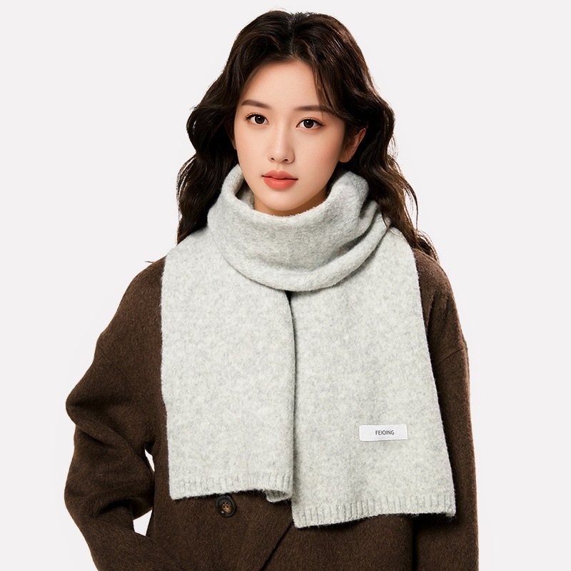 Pleteni zimski šal za parove – warp-knit Arctic fleece, topao, svestran, opća duljina