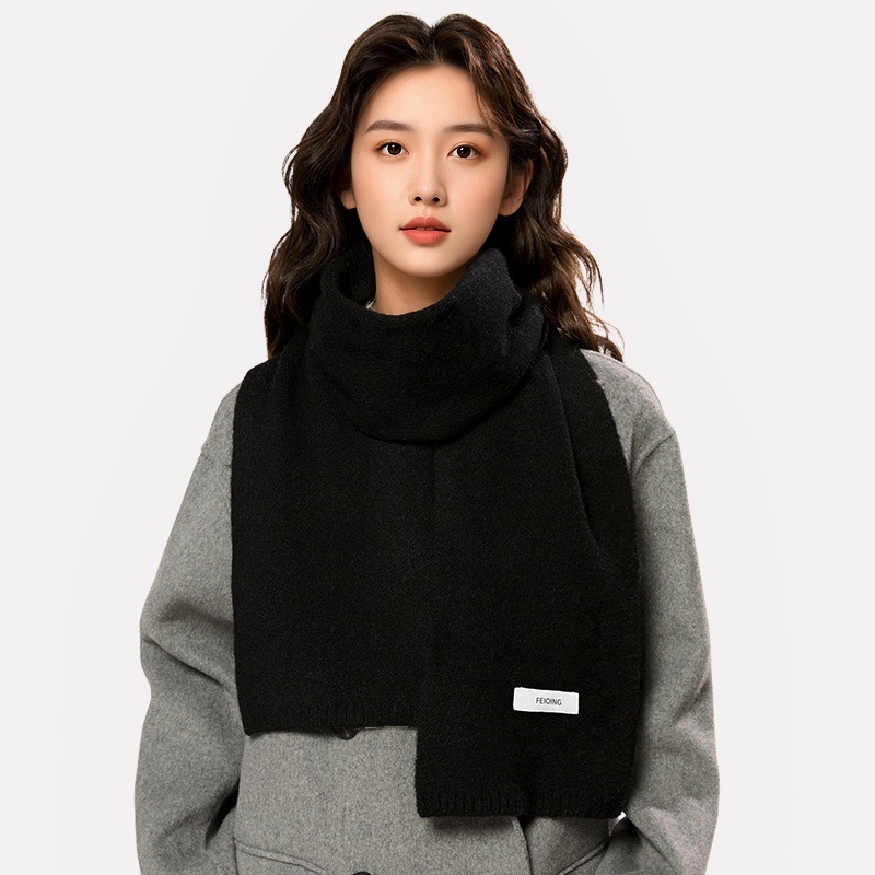 Pleteni zimski šal za parove – warp-knit Arctic fleece, topao, svestran, opća duljina