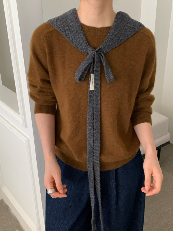 Kolmnurkne sall lõigatud kujundusega, vill, monokroomne, hoiab soojas