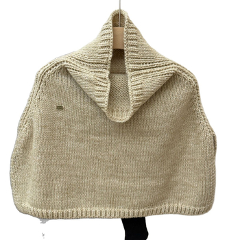 Вълнен качулен шал за врата и плетено наметало за есенно-зимния сезон — Warp knitting, топлина и комфорт