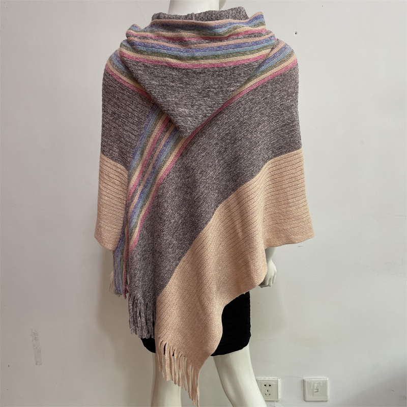 Megzta gobtuvu šalikė - akrilas / dirbtinė vilna, tinklo raštas, Jacquard mezginys, plotis 90 cm, išlaiko šilumą