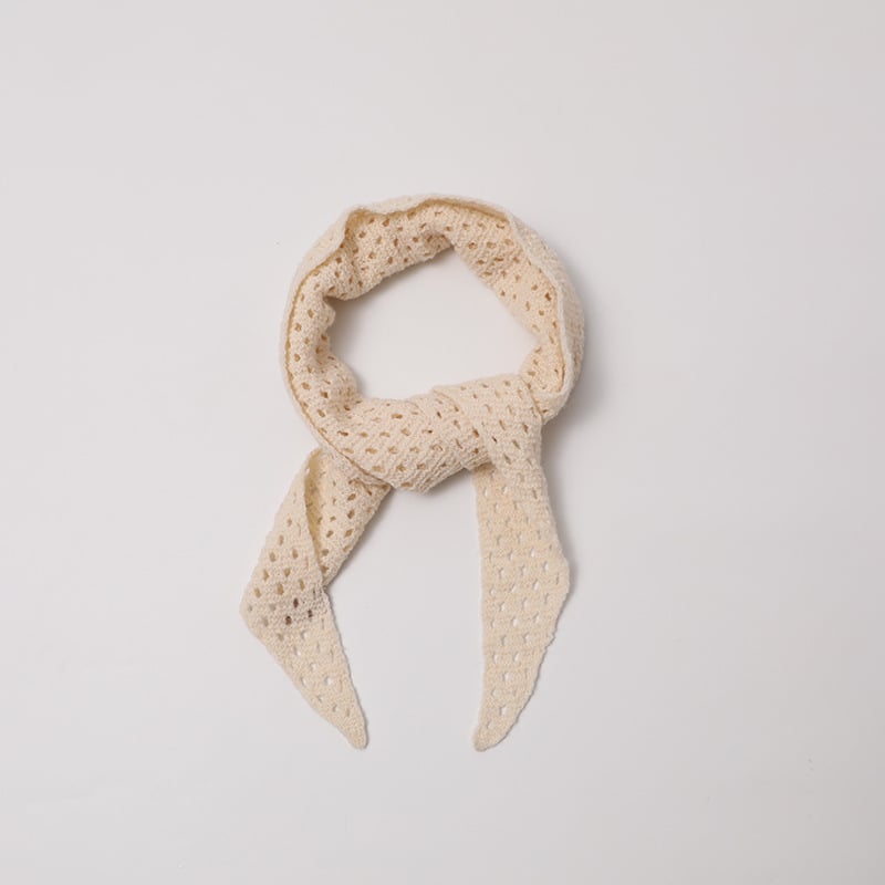 Корейски стил триъгълен шал от вълнена смес, плетен декоративен аксесоар, монохромен модел