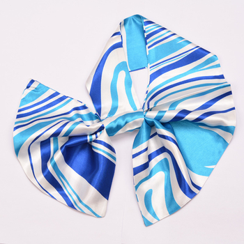 Μικρός τετράγωνος φουλάρι από πολυεστέρα, καλοκαιρινό στυλ, περιεκτικότητα πολυεστέρα >96%