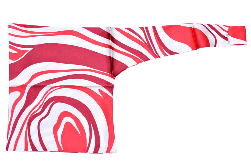 Μικρός τετράγωνος φουλάρι από πολυεστέρα, καλοκαιρινό στυλ, περιεκτικότητα πολυεστέρα >96%