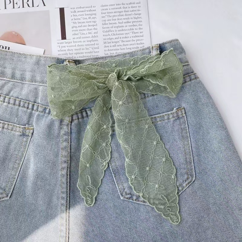 Γυναικείος φουλάρι από βαμβάκι με δαντέλα – Κορεάτικος στυλ, warp knitting τεχνολογία, 61–70% βαμβάκι, Άνοιξη 2025, Ya's Blessing