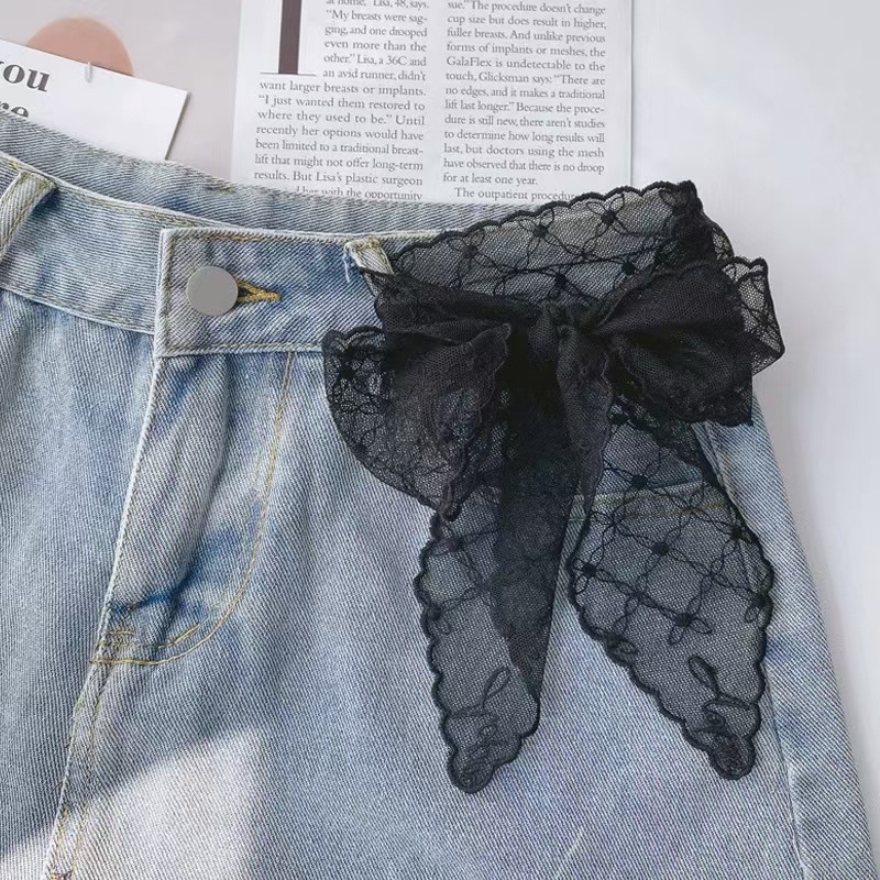 Γυναικείος φουλάρι από βαμβάκι με δαντέλα – Κορεάτικος στυλ, warp knitting τεχνολογία, 61–70% βαμβάκι, Άνοιξη 2025, Ya's Blessing