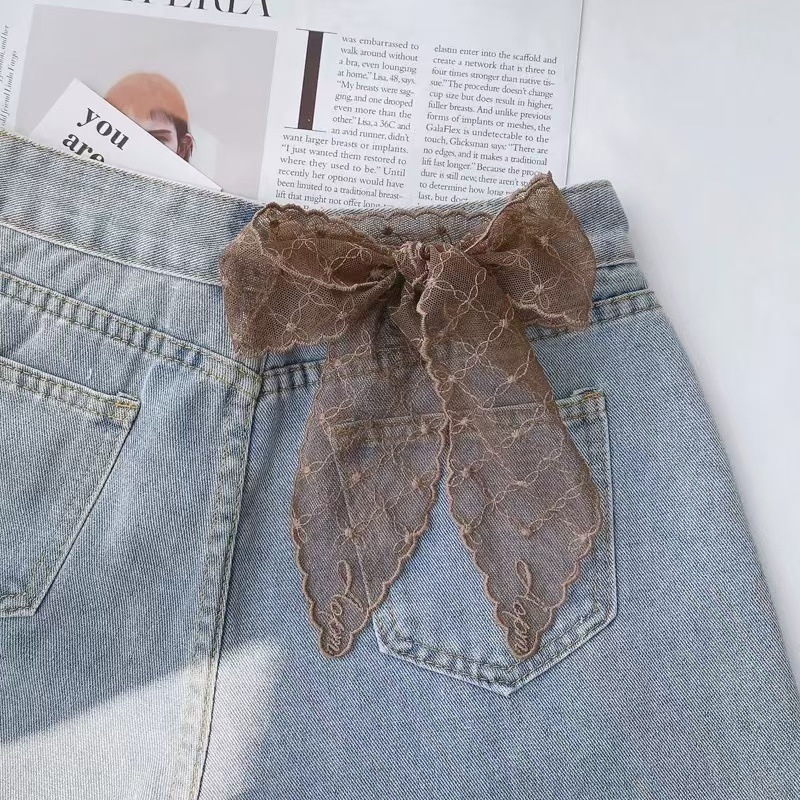 Γυναικείος φουλάρι από βαμβάκι με δαντέλα – Κορεάτικος στυλ, warp knitting τεχνολογία, 61–70% βαμβάκι, Άνοιξη 2025, Ya's Blessing