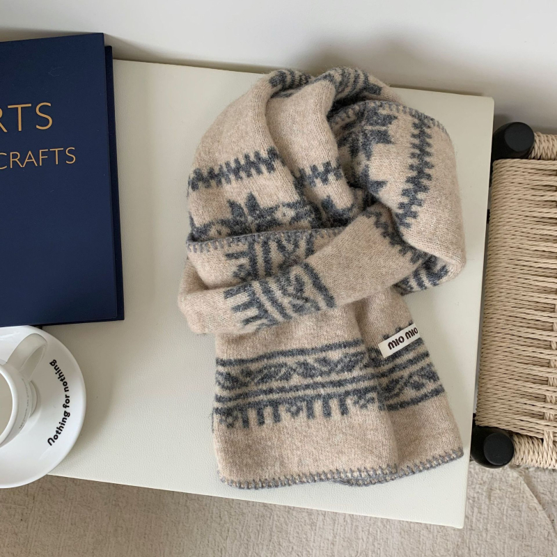 Вълнен плетен шал, warp-knit, зимна топлина, бързосъхнещ, самоподгряващ се