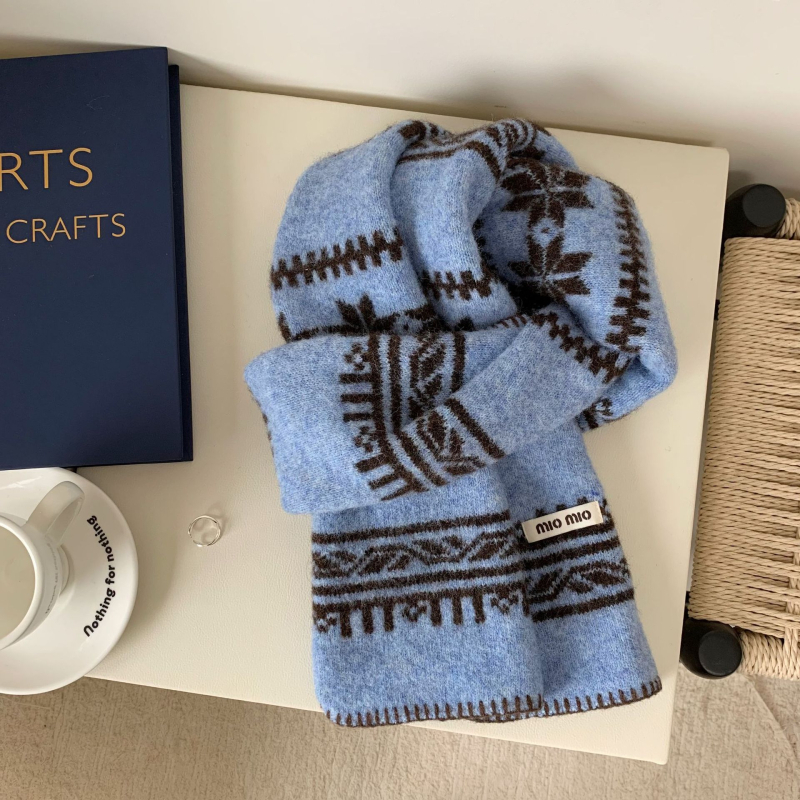 Вълнен плетен шал, warp-knit, зимна топлина, бързосъхнещ, самоподгряващ се