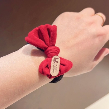 Bowknot πυκνό λαστιχάκι μαλλιών για παιδιά, βαμβακερό, άνοιξη 2025, μάρκα Unique