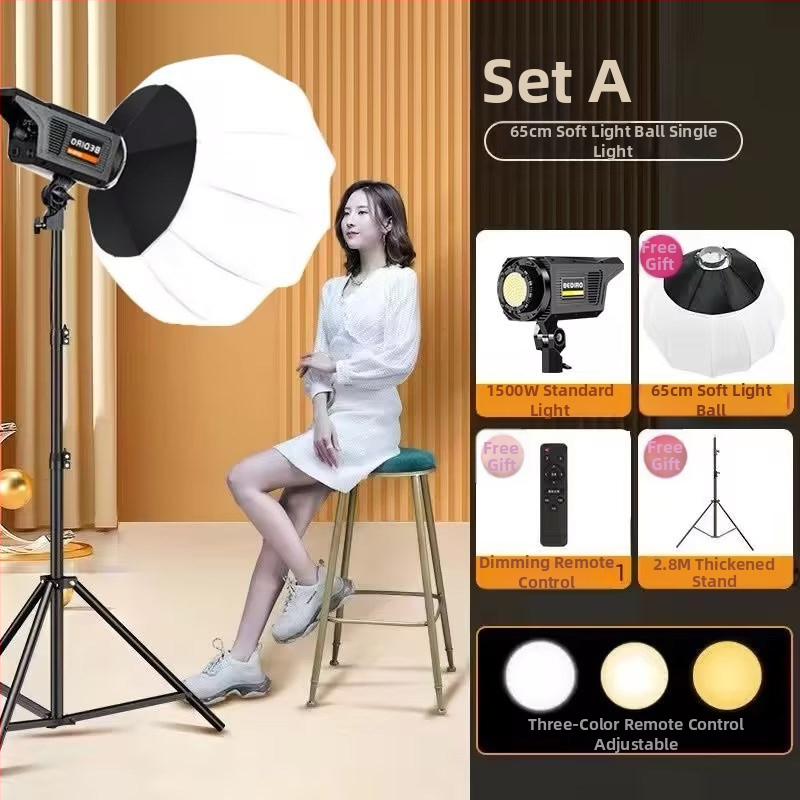 Sferisks mini papildus apgaismojums drēbju tiešraidei ar attālināto kontroli – 10W, modelis 345