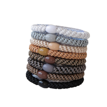 Plaukų aksesuaras – pintas plaukų virvutė, rankų darbo, mišrios medžiagos, stilius: pinti, sezonas: 2024 vasara