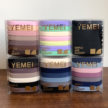 Lófarokhoz való hajgumi, textilből, kézzel készített, egyszerű stílus, magas elasztikusság, ősz 2025