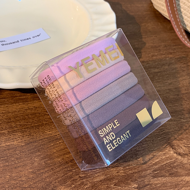 Lófarokhoz való hajgumi, textilből, kézzel készített, egyszerű stílus, magas elasztikusság, ősz 2025