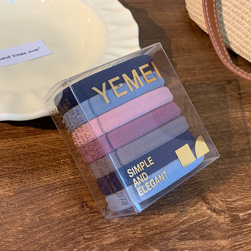 Lófarokhoz való hajgumi, textilből, kézzel készített, egyszerű stílus, magas elasztikusság, ősz 2025