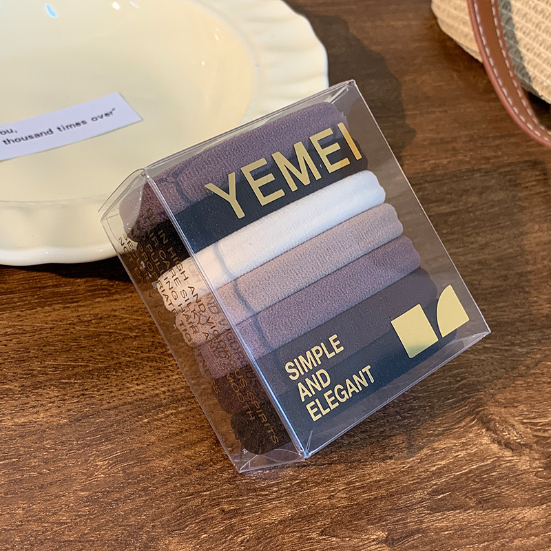 Lófarokhoz való hajgumi, textilből, kézzel készített, egyszerű stílus, magas elasztikusság, ősz 2025