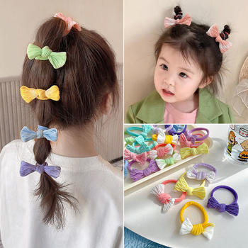 Vaikų plaukų aksesuaras su kaspinu iš nailono, rankų darbas, saldus stilius, galvos aksesuaras, pavasaris 2023