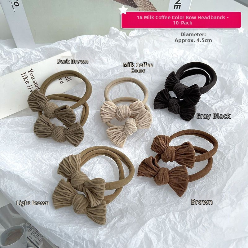 Vaikų plaukų aksesuaras su kaspinu iš nailono, rankų darbas, saldus stilius, galvos aksesuaras, pavasaris 2023