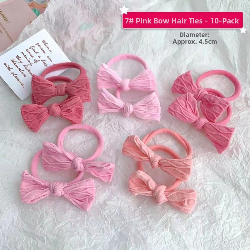 Vaikų plaukų aksesuaras su kaspinu iš nailono, rankų darbas, saldus stilius, galvos aksesuaras, pavasaris 2023