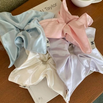 Korejski stil satin kvadratna marama za kosu s elastičnom trakom za vezivanje u bunu, ručna izrada, materijal: tkanina, Yiwu, ljeto 2025, visoka elastičnost