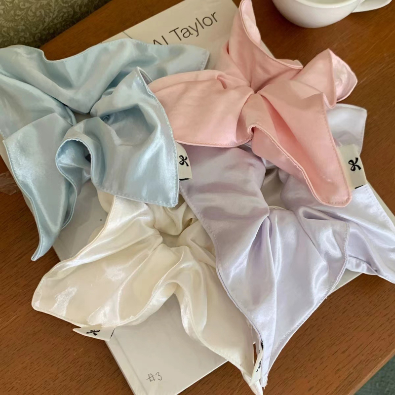 Korejski stil satin kvadratna marama za kosu s elastičnom trakom za vezivanje u bunu, ručna izrada, materijal: tkanina, Yiwu, ljeto 2025, visoka elastičnost