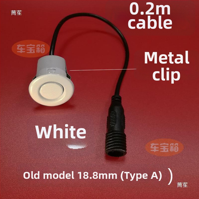 Sonda radarového cúvania pre auto s kruhovým závitovým rozhraním – 2 sondy, 12V napájanie, prevádzková teplota 20–70°C