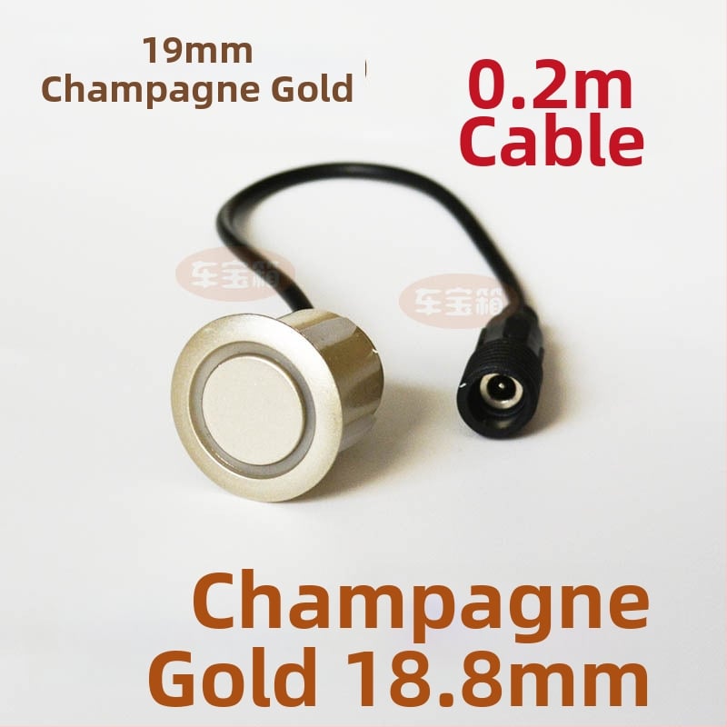 Зонд за автомобилен паркинг радар с кръгъл резбован интерфейс — 2 зонда, 12V захранване, работна температура 20–70°C