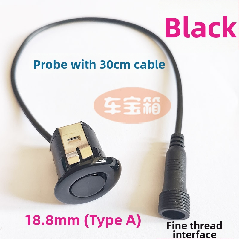 Зонд за автомобилен паркинг радар с кръгъл резбован интерфейс — 2 зонда, 12V захранване, работна температура 20–70°C