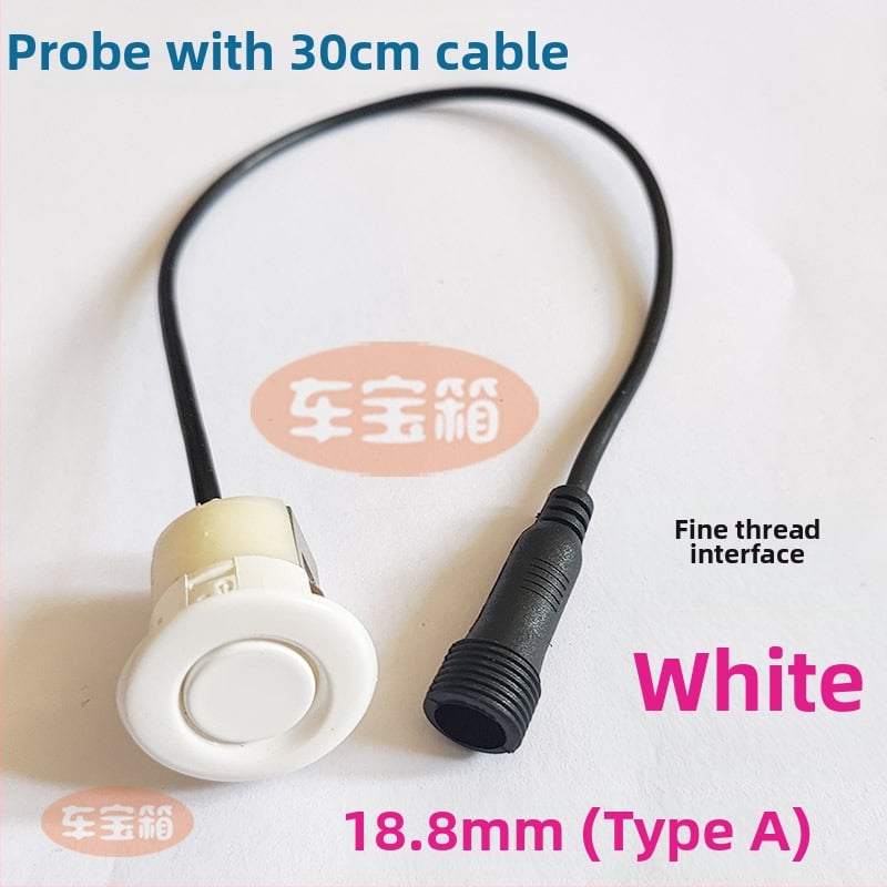 Зонд за автомобилен паркинг радар с кръгъл резбован интерфейс — 2 зонда, 12V захранване, работна температура 20–70°C