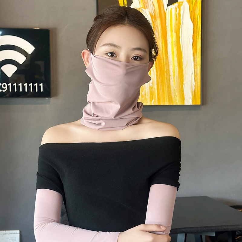 Γυναικεία λεπτή μάσκα Shark με προστασία από τον ήλιο – αναπνεύσιμη μάσκα προσώπου με πλήρη κάλυψη κεφαλής-λαιμού, φρέσκο και γλυκό στυλ