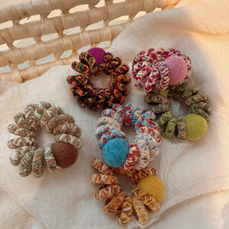 Vilnos plaukų juosta, rankų darbo, įkvėpta Japonijos ir Korėjos stiliaus, aukštas elastingumas, stilius šviežias ir saldus