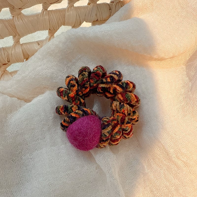 Vilnos plaukų juosta, rankų darbo, įkvėpta Japonijos ir Korėjos stiliaus, aukštas elastingumas, stilius šviežias ir saldus