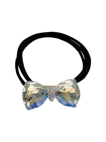 Krištolo plaukų kaspinėlis, korėjietiško stiliaus, gaivi ir saldi; medžiaga: krištolas; apdorojimas: elektroplatingas