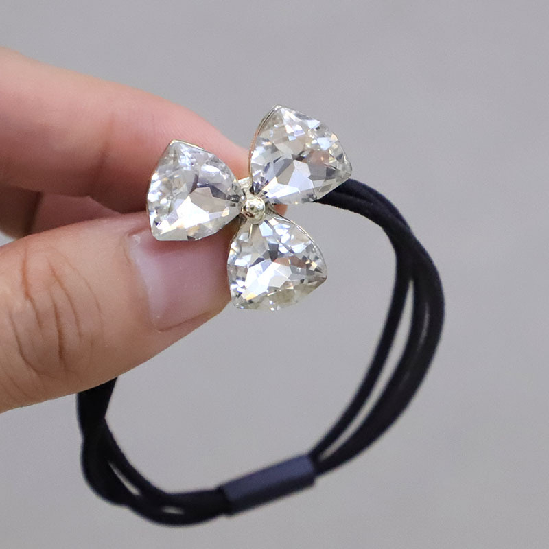 Krištolo plaukų kaspinėlis, korėjietiško stiliaus, gaivi ir saldi; medžiaga: krištolas; apdorojimas: elektroplatingas