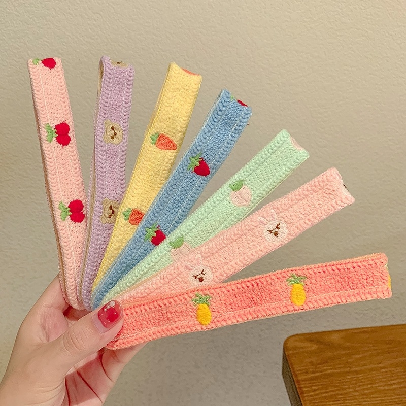 Gyerekeknek szóló hajkiegészítő: Velcro-s tincs klipe és fejpánt, természetes stílus, friss és édes