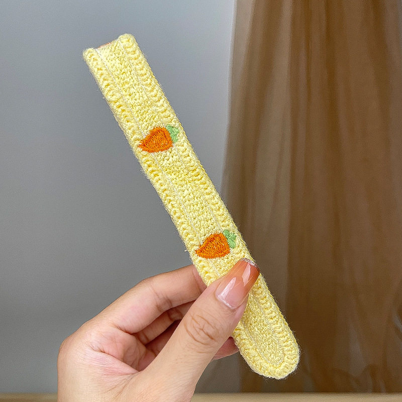 Gyerekeknek szóló hajkiegészítő: Velcro-s tincs klipe és fejpánt, természetes stílus, friss és édes