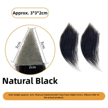 Vīriešu M formas matu līnijas parūka ar sānu matu daļām, rokām austā cilvēka mati, var krāsot