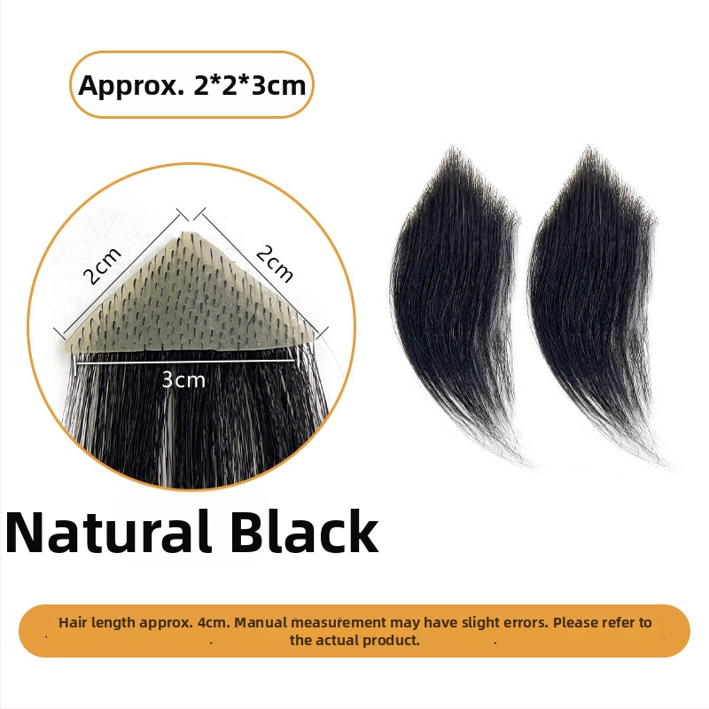 Vīriešu M formas matu līnijas parūka ar sānu matu daļām, rokām austā cilvēka mati, var krāsot