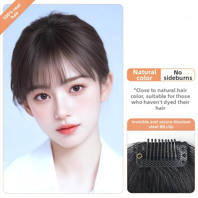 Moterų peruka iš tikrų žmogaus plaukų su tiesiais kirpčiukais; be siūlių lengvas dizainas; mechanizuotas apdorojimas; negalima dažyti ar garbanoti; kilmė Henan