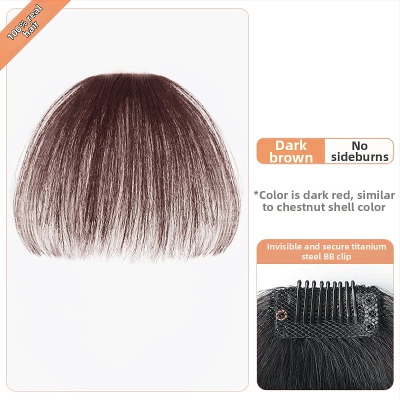 Moterų peruka iš tikrų žmogaus plaukų su tiesiais kirpčiukais; be siūlių lengvas dizainas; mechanizuotas apdorojimas; negalima dažyti ar garbanoti; kilmė Henan