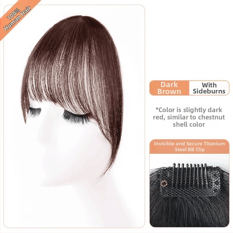 Moterų peruka iš tikrų žmogaus plaukų su tiesiais kirpčiukais; be siūlių lengvas dizainas; mechanizuotas apdorojimas; negalima dažyti ar garbanoti; kilmė Henan
